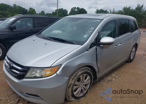 2014 Honda Odyssey Ex-L из США, поврежденный, VIN 5FNRL5H6XEB027638
